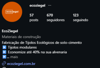 Topo do perfil @ecoziegel