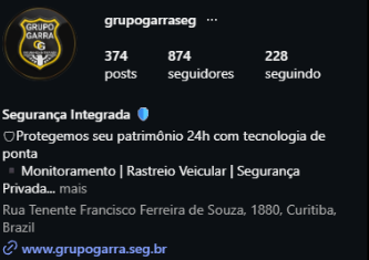 Topo do perfil @grupogarraseg